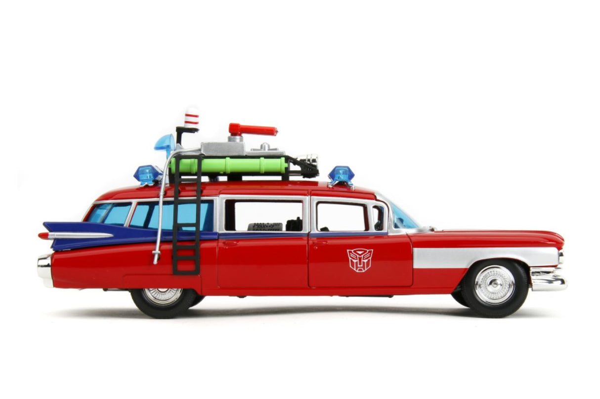 Hollywood Rides - Ghostbusters ECTO-1 X Optimus Prime Mash-up 1:24 Scale Diecast Vehicle