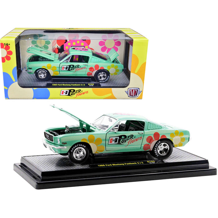 1968 Ford Mustang Fastback 2+2 Seafoam Green, M2 Machines, 1:24 Diecast Vehicle