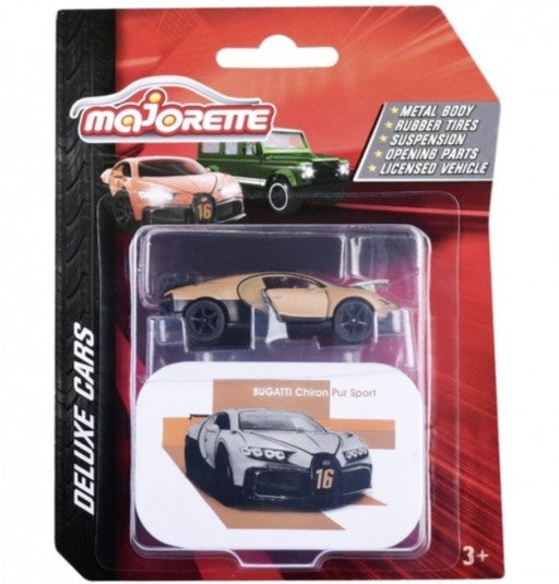 Bugatti Chiron Pur Sport - Brown, Majorette - Deluxe Car, 1:64 Scale Diecast Car