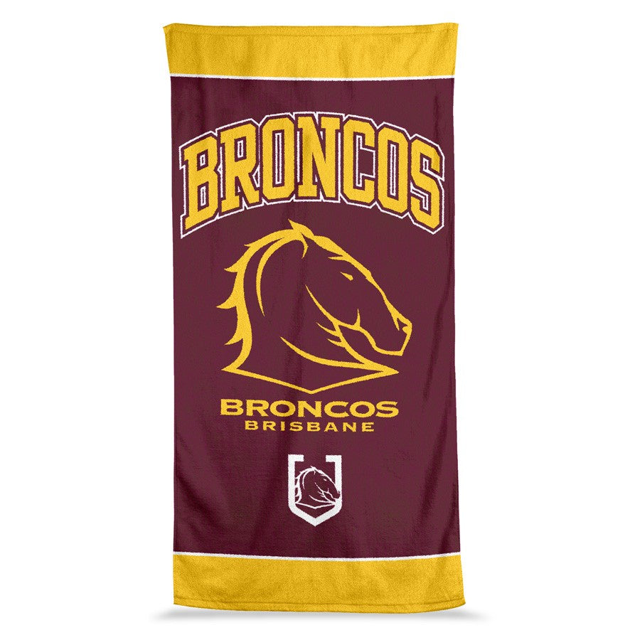 BRISBANE BRONCOS JUMBO BEACH TOWEL