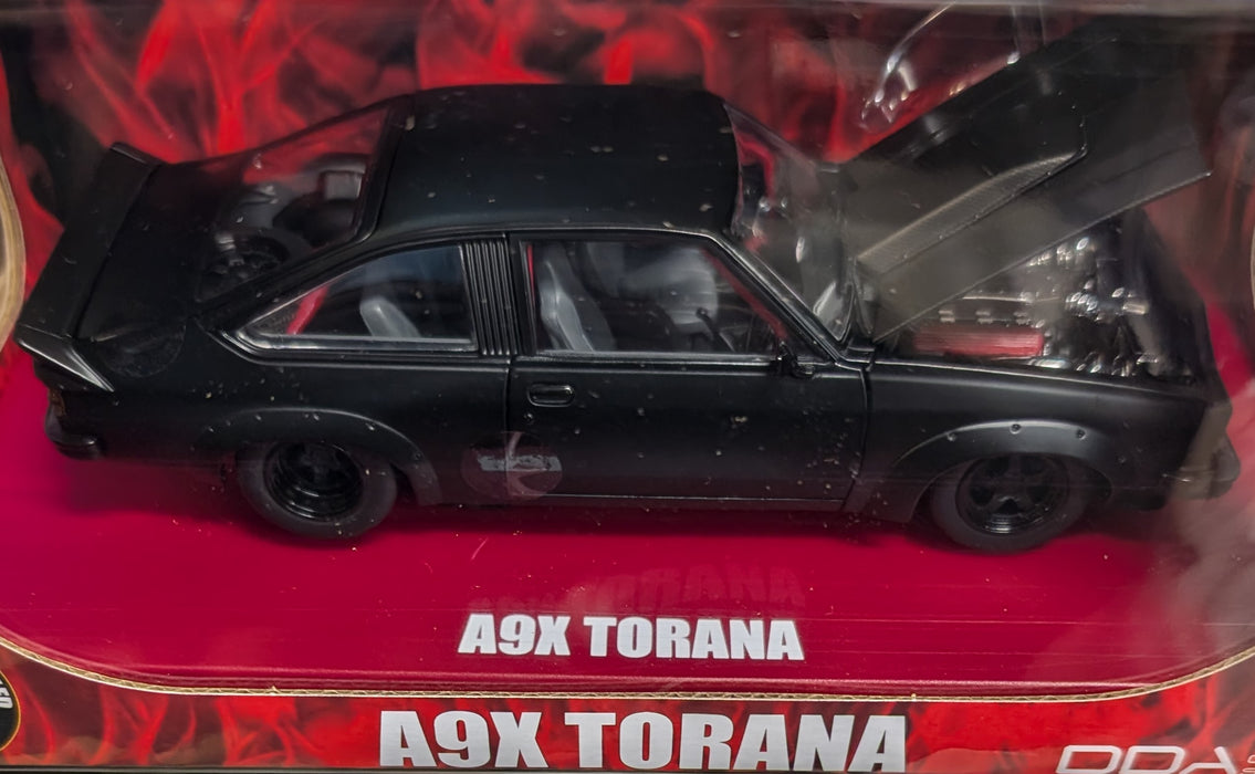 Holden LX Torana A9X Custom Slammed “INFERNO”, 1:24 Scale Diecast Car