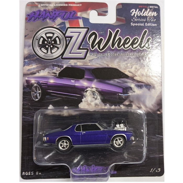 OZ Wheels Purple Hanful Holden Monaro, 1:64 Scale Diecast Car