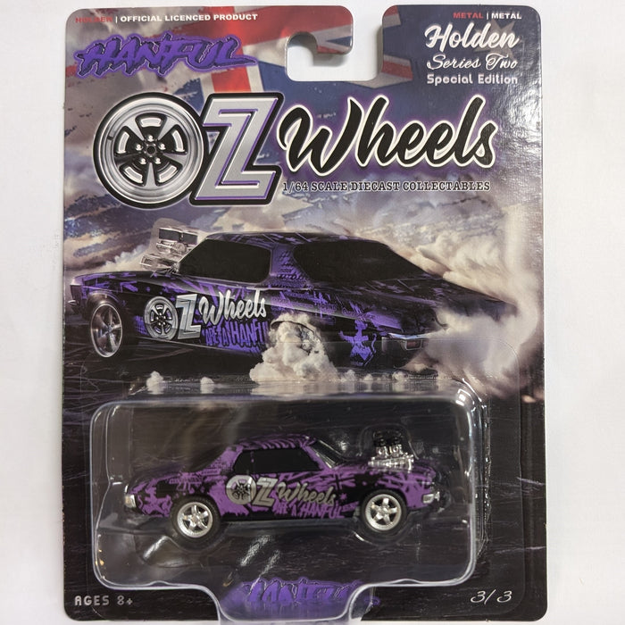 OZ Wheels Wrapped Hanful Holden Monaro, 1:64 Scale Diecast Car