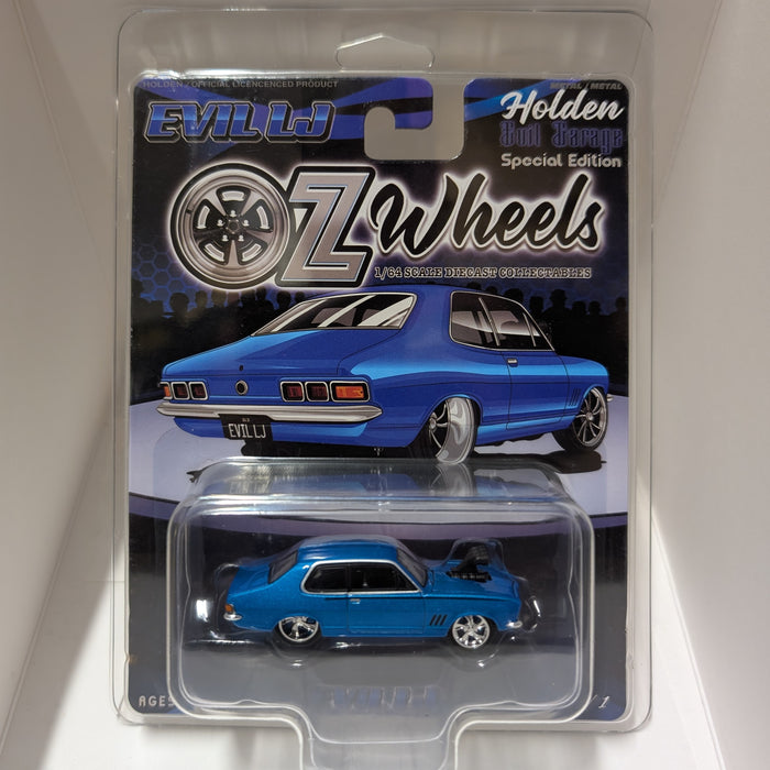 Oz Wheels - Evil LJ Holden Torana Premium in Protector, 1:64 Scale Diecast Car