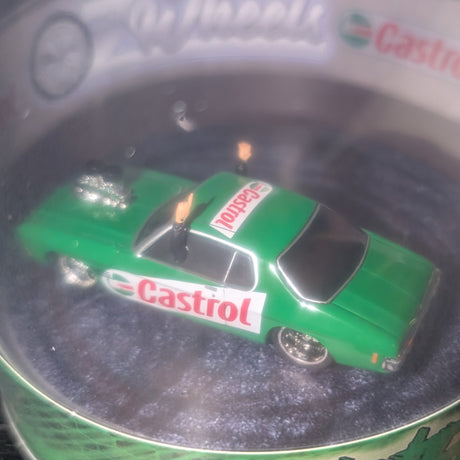 Oz Wheels Castrol Hanful Holden Monaro Skid in Cylinder, 1:64 Scale Diecast