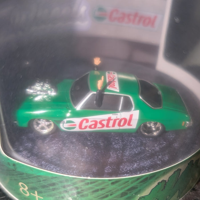 Oz Wheels Castrol Hanful Holden Monaro Skid in Cylinder, 1:64 Scale Diecast