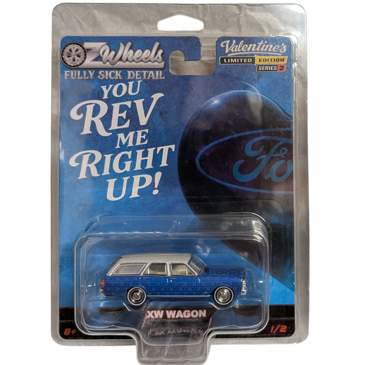 Oz Wheels Valentine's Day, 1969 Ford XW Wagon, Fully Sick Detail FSD's Series 2 - 1:64 Scale Diecast - MAX 1 Per Customer