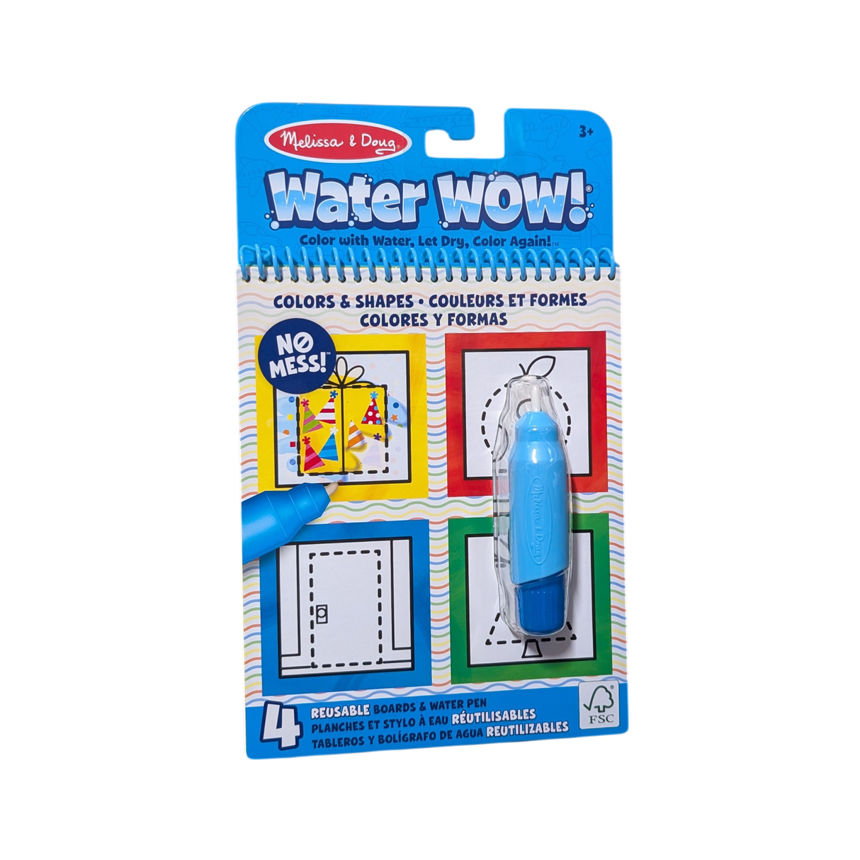 Melissa & Doug - Water Wow! Water-Reveal Pad - Colors, Shapes