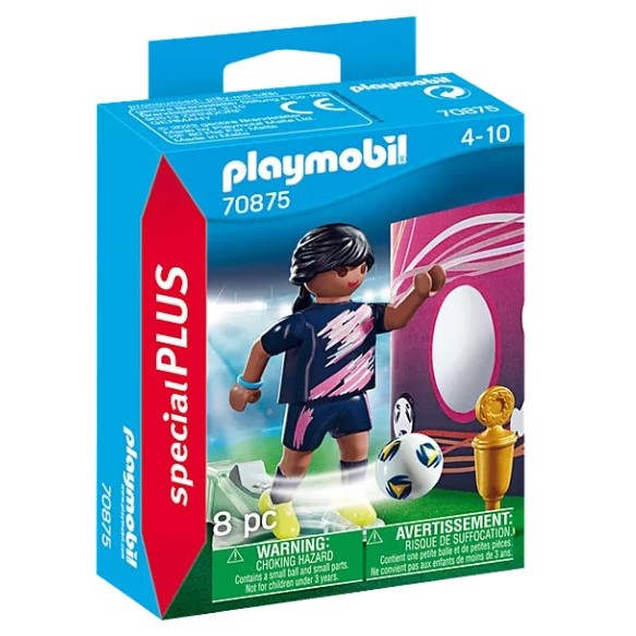 Playmobil 70875 - Female Soccer Player with Goal
