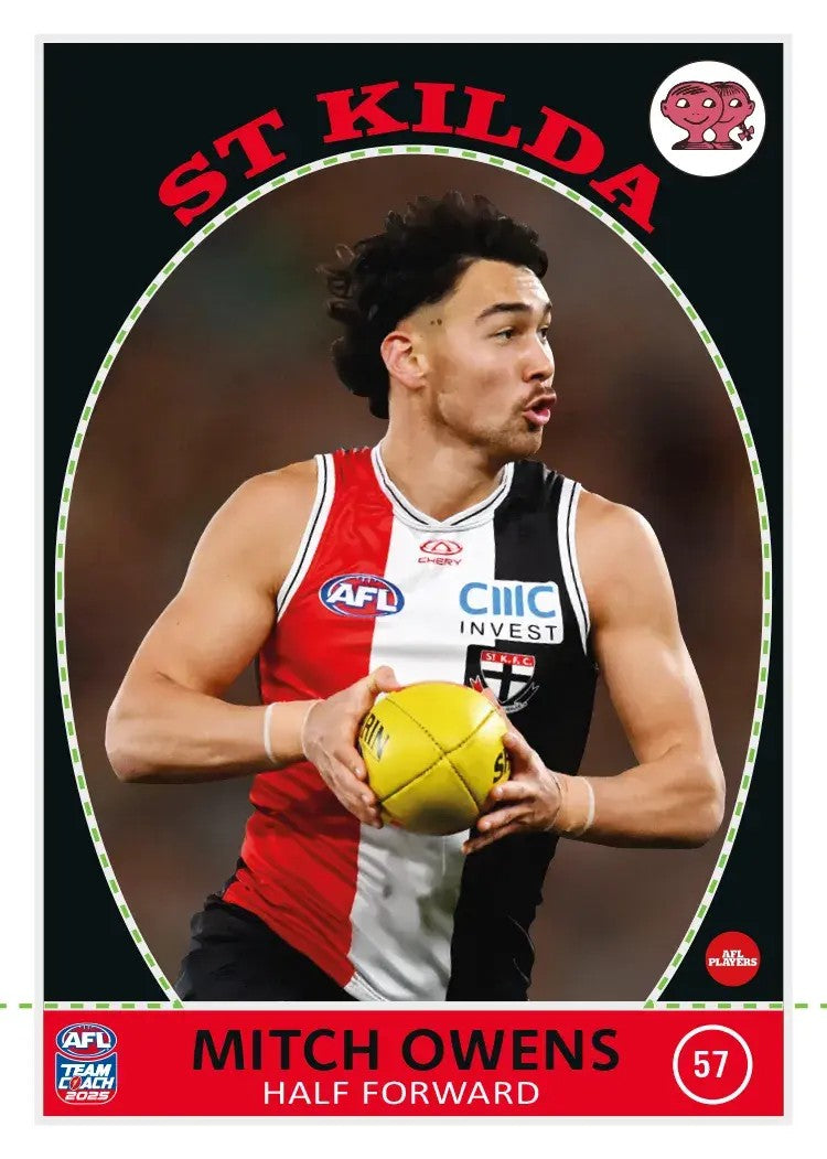 2025 Teamcoach AFL Scanlens Die-Cut - Cards 1 to 72 - Pick Your Card