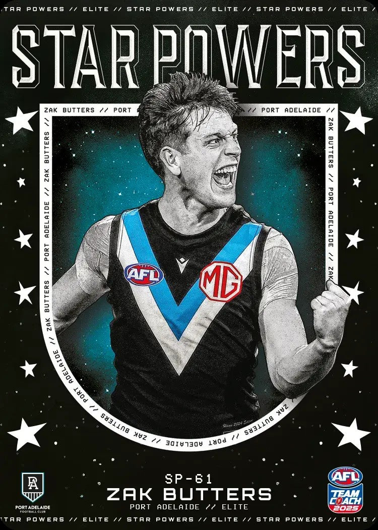 Zak Butters, SP-61, Star Powers, 2025 Teamcoach AFL
