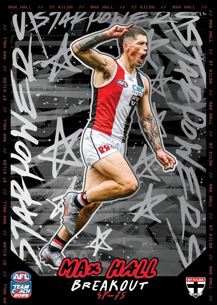 Max Hall, SP-75, Star Powers, 2026 Teamcoach AFL