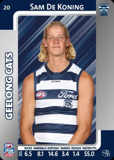 2025 Teamcoach AFL Silver Parallel Cards - Cards 1 to 100 - Pick Your Card