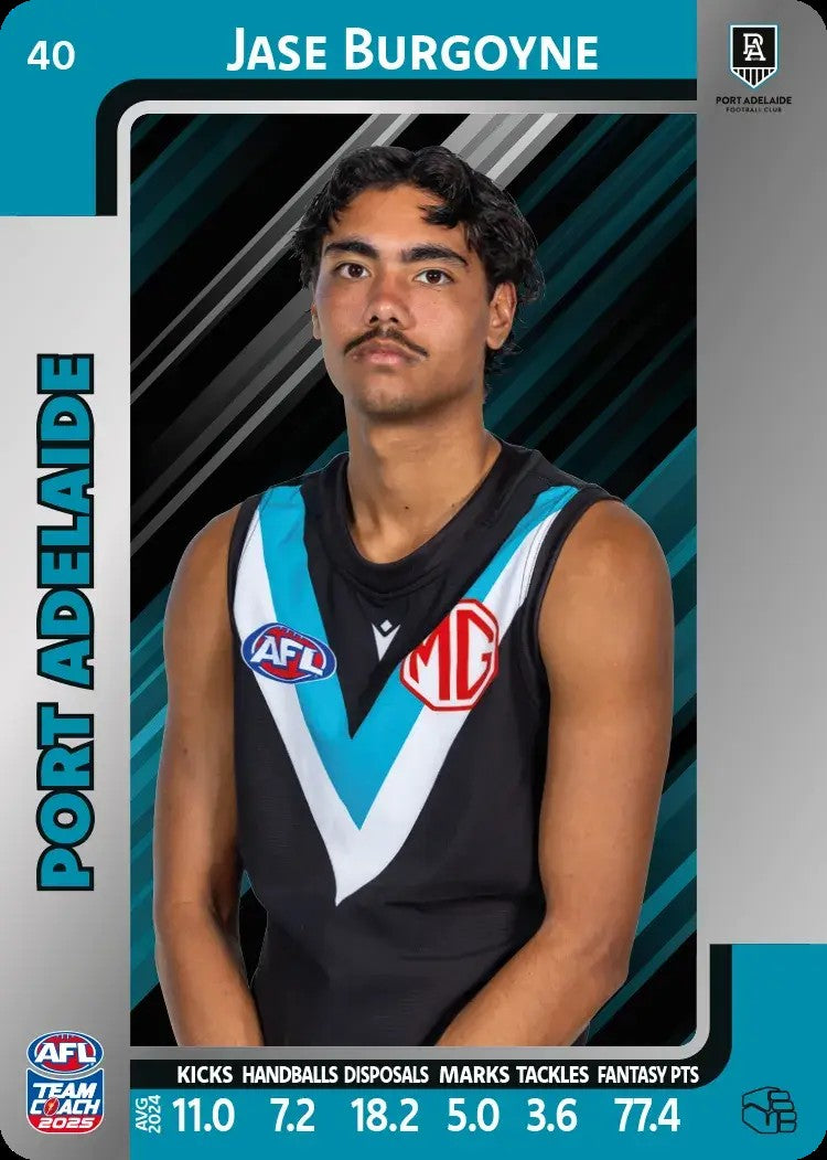 2025 Teamcoach AFL Silver Parallel Cards - Cards 1 to 100 - Pick Your Card