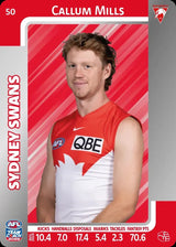 2025 Teamcoach AFL Silver Parallel Cards - Cards 1 to 100 - Pick Your Card