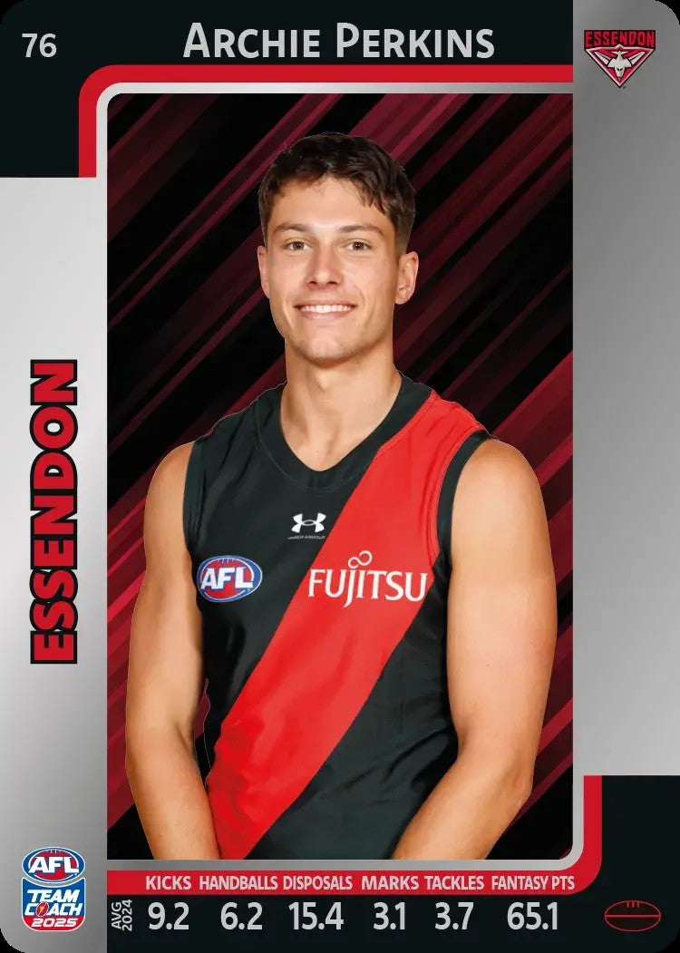 2025 Teamcoach AFL Silver Parallel Cards - Cards 1 to 100 - Pick Your Card