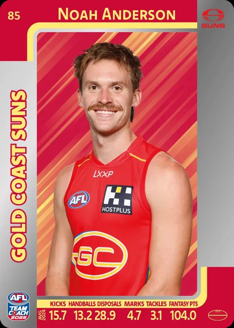 2025 Teamcoach AFL Silver Parallel Cards - Cards 1 to 100 - Pick Your Card