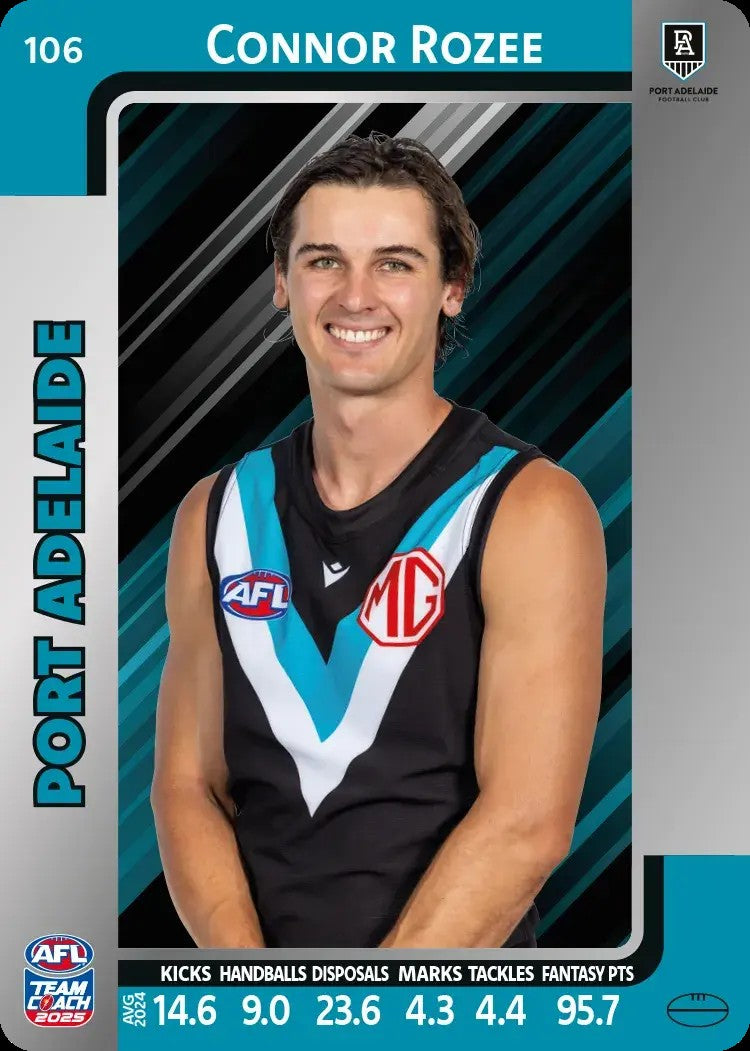 2025 Teamcoach AFL Silver Parallel Cards - Cards 101 to 198 - Pick Your Card