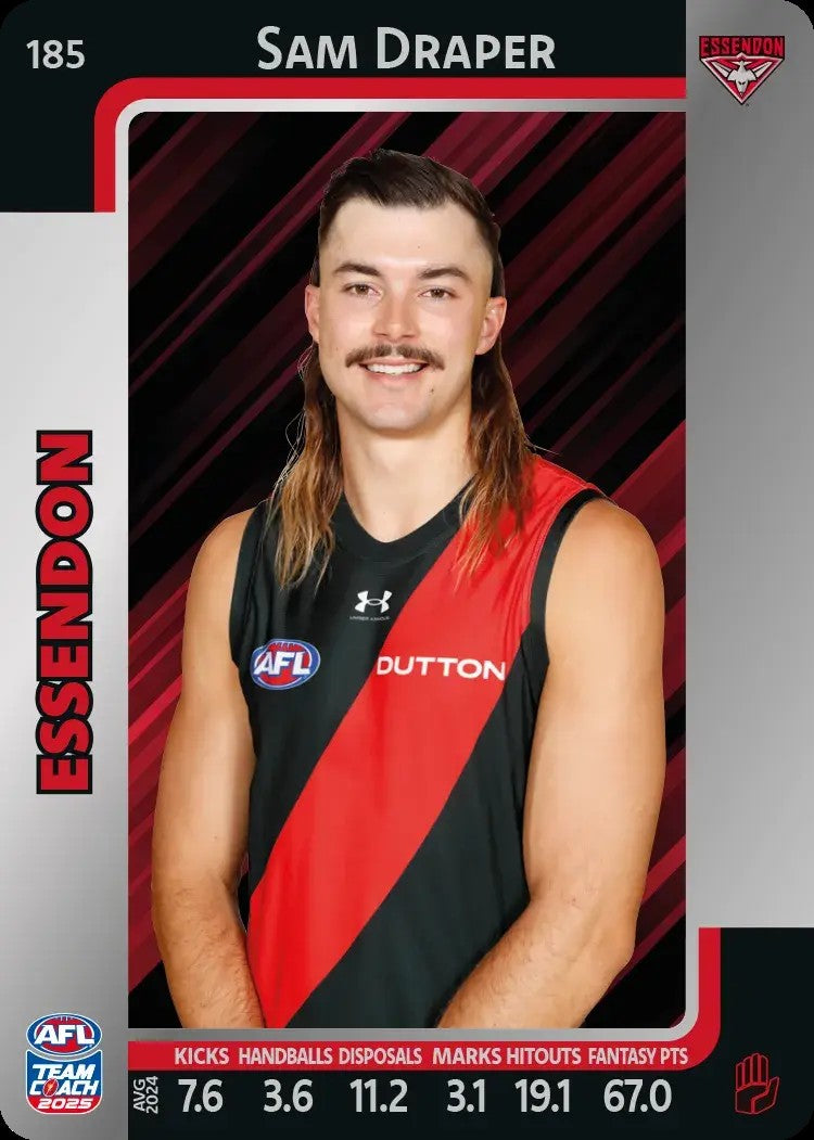 2025 Teamcoach AFL Silver Parallel Cards - Cards 101 to 198 - Pick Your Card