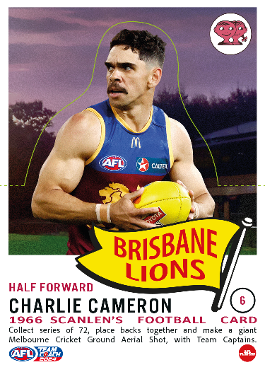 2024 Teamcoach AFL Scanlens Die-Cut - Cards 1 to 72 - Pick Your Card