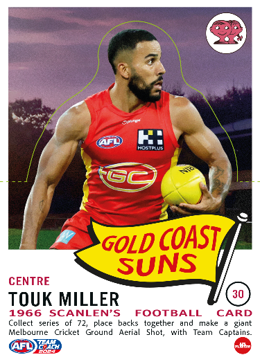 2024 Teamcoach AFL Scanlens Die-Cut - Cards 1 to 72 - Pick Your Card