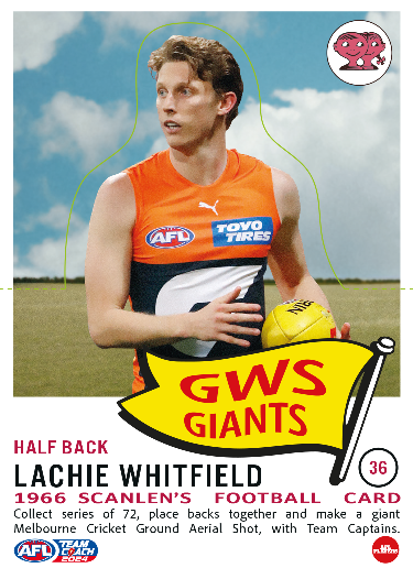 2024 Teamcoach AFL Scanlens Die-Cut - Cards 1 to 72 - Pick Your Card