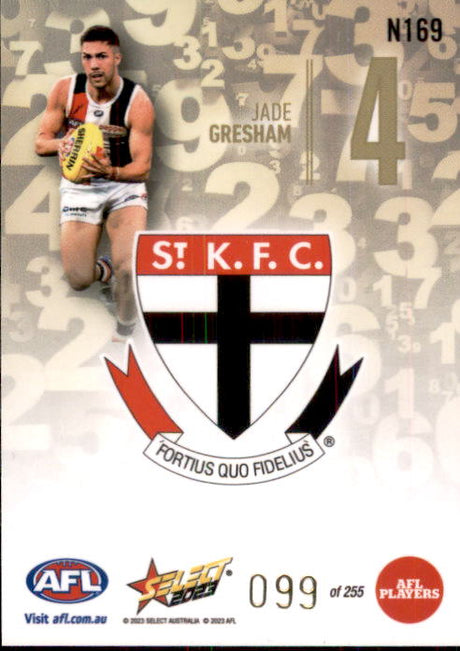 Jade Gresham, Numbers, 2023 Select AFL Footy Stars