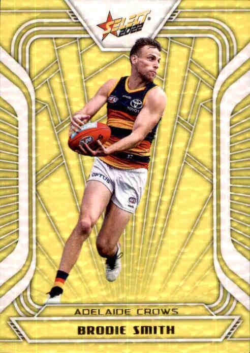Brodie Smith, Fractured Acid Yellow, 2022 Select AFL Footy Stars Jumbo