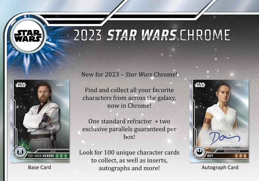 2023 Star Wars Topps Chrome 10-Pack Blaster Box