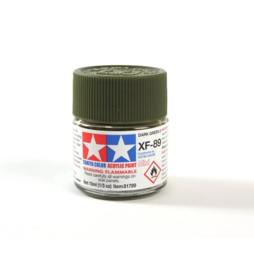 TAMIYA ACRYLIC MINI XF-89 DARK GREEN 2 Paint 10ml