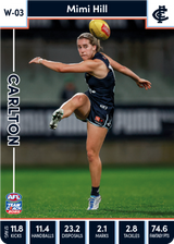 2023 Teamcoach AFL - AFLW Cards -  Cards W-01 to W-18 - Pick Your Card