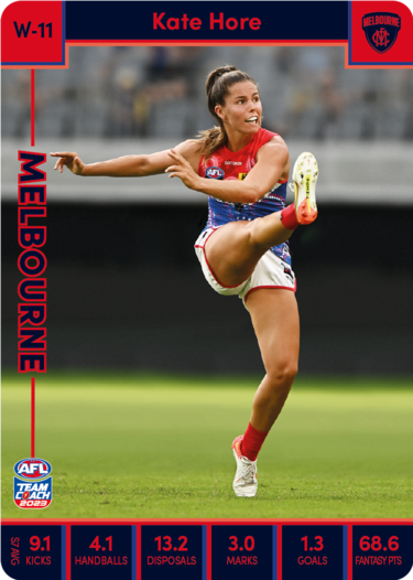 2023 Teamcoach AFL - AFLW Cards -  Cards W-01 to W-18 - Pick Your Card