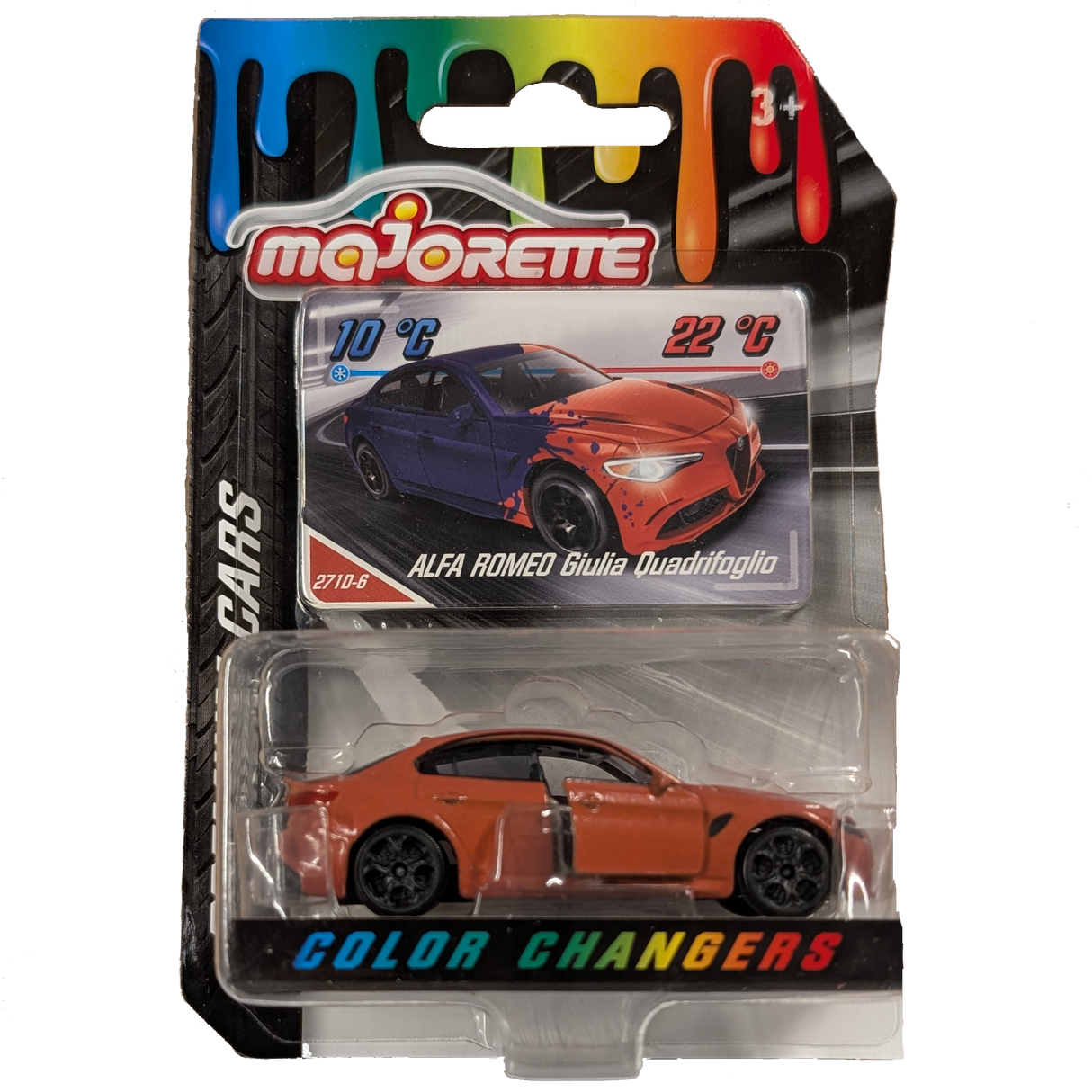 ALFA ROMEO Giulia Quadrifoglio, Majorette: Premium Cars Colour Changers, 1:64 Scale Diecast Car