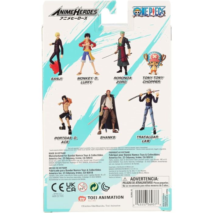 One Piece - Trafalgar Law Anime Heroes 6.5" Scale Action Figure