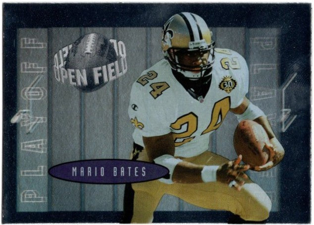 Mario Bates, #24, Open Field, 1996 Playoff Contenders Football NFL