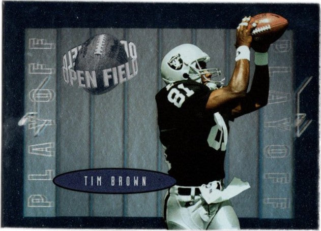 Tim Brown, #54, Open Field, 1996 Playoff Contenders Football NFL