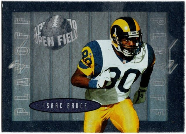 Isaac Bruce, #53, Open Field, 1996 Playoff Contenders Football NFL