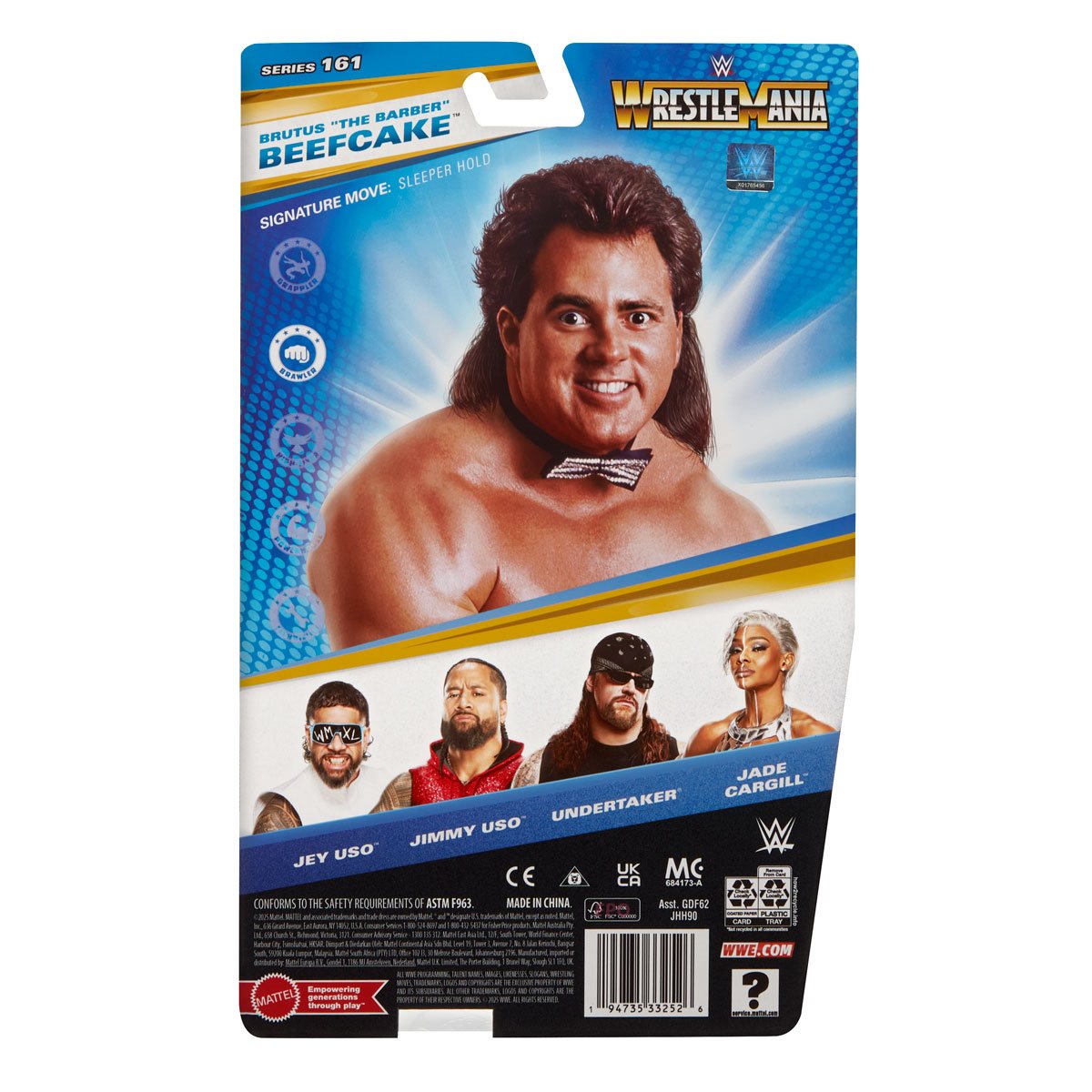 Brutus Beefcake - WWE Wrestlemania Main Event Series Action Figure 161 - READ DESCRIPTION