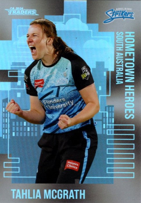 #001 Tahlia McGrath, Hometown Heroes Silver, 2024-25 TLA CA Cricket Traders