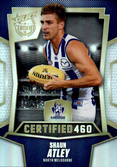Shaun Atley, Certified 460, 2016 Select AFL Certified