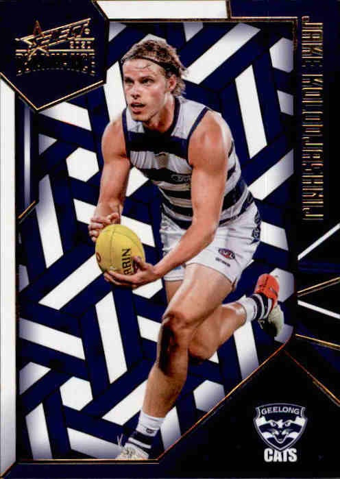 Jake Kolodjashnij, Holofoil Parallel, 2020 Select Dominance AFL