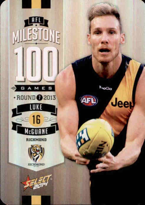 Luke McGuane, 100 Game Milestone, 2014 Select AFL Champions