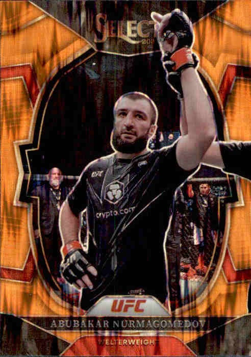 Abubakar Nurmagomedov, Orange Flash Prizm, 2023 Panini Select UFC