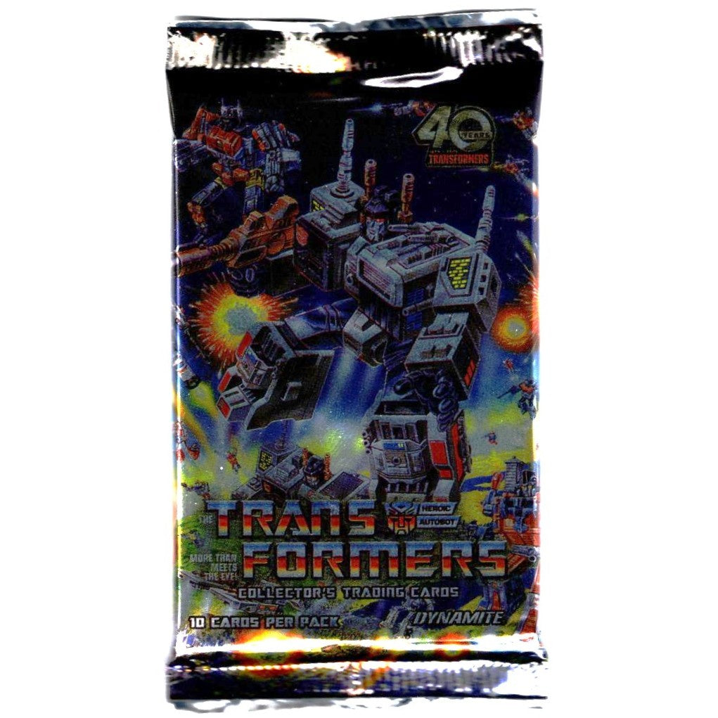 TRANSFORMERS 40th Anniversary Trading Cards Pack - Series 1