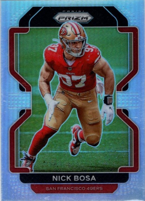 Nick Bosa, Silver Prizm, 2021 Panini Prizm Football NFL
