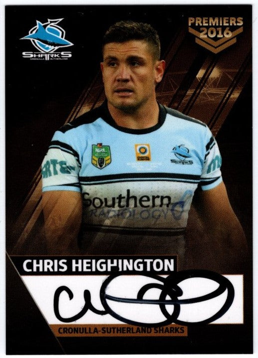 2016 Cronulla Sharks Official Signed Premiers Card Set (Read Description)