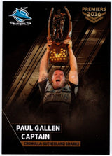 2016 Cronulla Sharks Official Signed Premiers Card Set (Read Description)