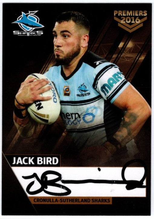 2016 Cronulla Sharks Official Signed Premiers Card Set (Read Description)
