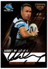 2016 Cronulla Sharks Official Signed Premiers Card Set (Read Description)