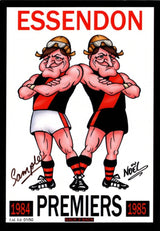 Essendon Bombers 1984-1985 Back to Back Premiers Card Set by Noel